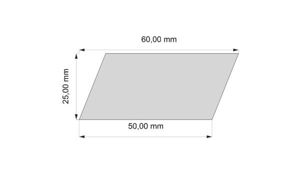 Rombeprofil eg - profiltegning