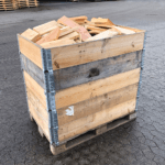Brændekasse med douglas/gran/lærk