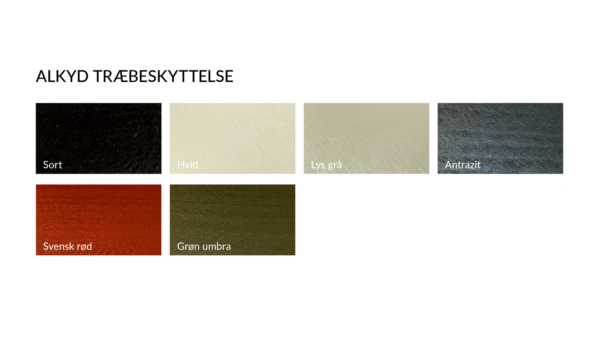 Heldækkende træbeskyttelse - farver