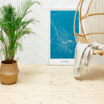 Fyrregulv opstilling